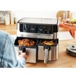 Freidora tefal ey905d de aire caliente acero fino/negro