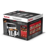 Freidora tefal ey905d de aire caliente acero fino/negro