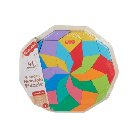 Puzzle mandala de madera fisher-price 40 piezas hxt94