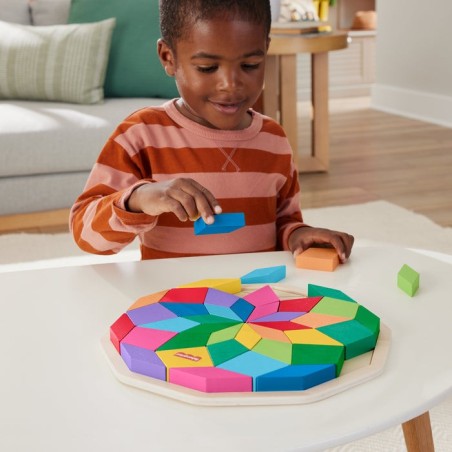 Puzzle mandala de madera fisher-price 40 piezas hxt94