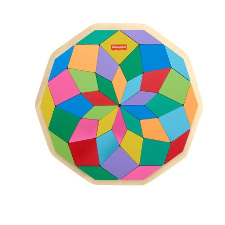 Puzzle mandala de madera fisher-price 40 piezas hxt94