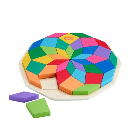 Puzzle mandala de madera fisher-price 40 piezas hxt94