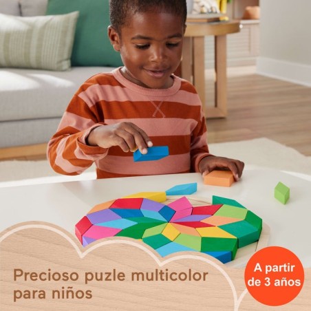 Puzzle mandala de madera fisher-price 40 piezas hxt94