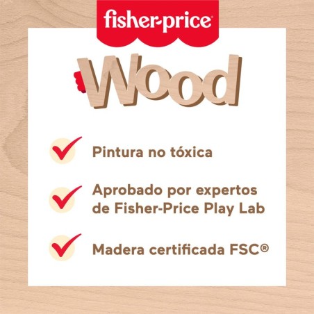 Puzzle mandala de madera fisher-price 40 piezas hxt94