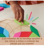 Puzzle mandala de madera fisher-price 40 piezas hxt94