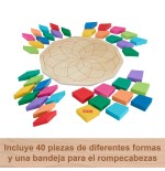 Puzzle mandala de madera fisher-price 40 piezas hxt94