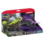 Schleich eldrador creatures shadow lynx vs rock breaker, figura de juguete 70827