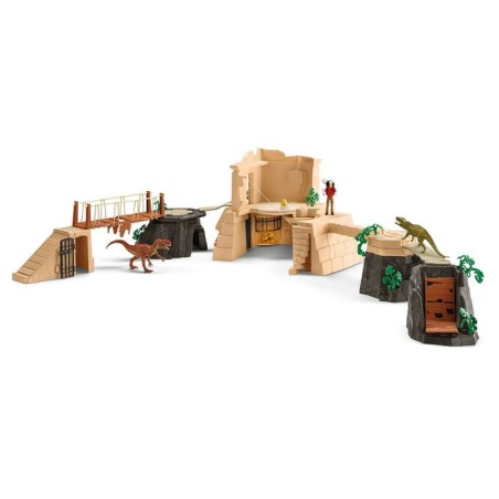 Schleich dinosaurs dino temple conquest mega set, figura de juguete 42656