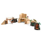 Schleich dinosaurs dino temple conquest mega set, figura de juguete 42656