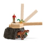 Schleich dinosaurs dino temple conquest mega set, figura de juguete 42656