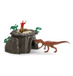 Schleich dinosaurs dino temple conquest mega set, figura de juguete 42656
