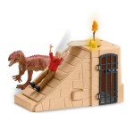 Schleich dinosaurs dino temple conquest mega set, figura de juguete 42656