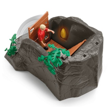 Schleich dinosaurs dino temple conquest mega set, figura de juguete 42656
