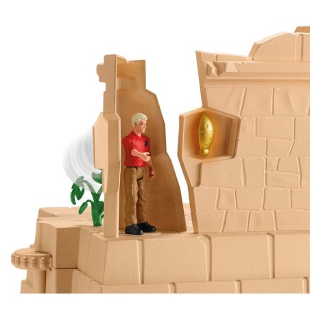 Schleich dinosaurs dino temple conquest mega set, figura de juguete 42656