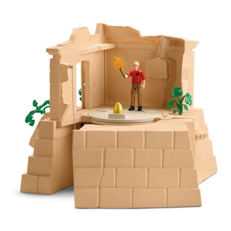 Schleich dinosaurs dino temple conquest mega set, figura de juguete 42656