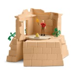 Schleich dinosaurs dino temple conquest mega set, figura de juguete 42656