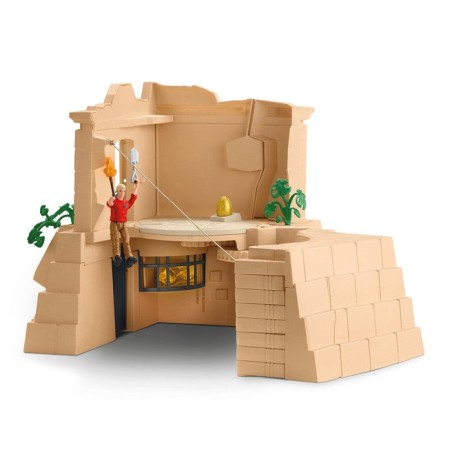 Schleich dinosaurs dino temple conquest mega set, figura de juguete 42656