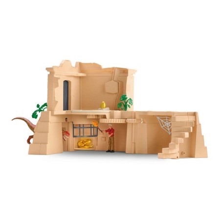 Schleich dinosaurs dino temple conquest mega set, figura de juguete 42656