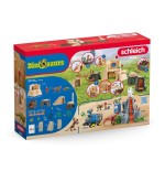 Schleich dinosaurs dino temple conquest mega set, figura de juguete 42656