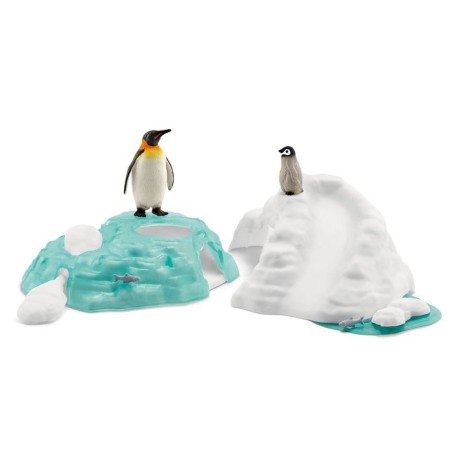 Figura de juguete divertida familiar schleich wild life penguin 42661