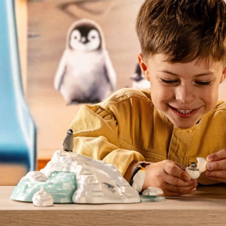 Figura de juguete divertida familiar schleich wild life penguin 42661