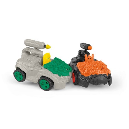 Schleich eldrador creatures jungle crashmobile con mini criatura, figura de juguete 42671