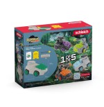 Schleich eldrador creatures jungle crashmobile con mini criatura, figura de juguete 42671