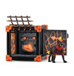 Schleich eldrador creatures battlecave lava hyena, figura de juguete 42674