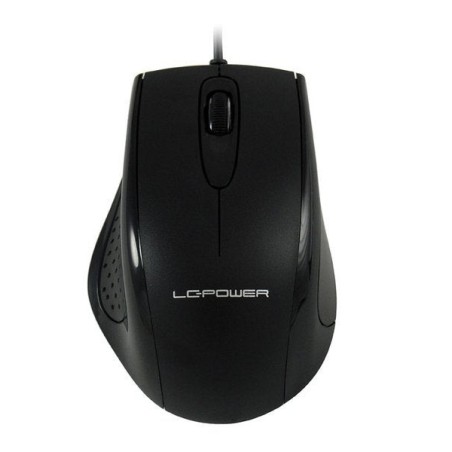Lc power lc-m710b, ratón usb óptico, 800 ppp, negro