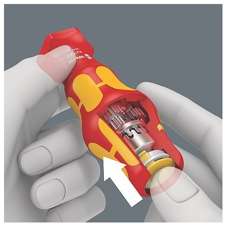 Wera kraftform kompakt turbo i 1 buscador de herramientas, 16 piezas, llave de vaso rojo/amarillo, 16 piezas 5006640001