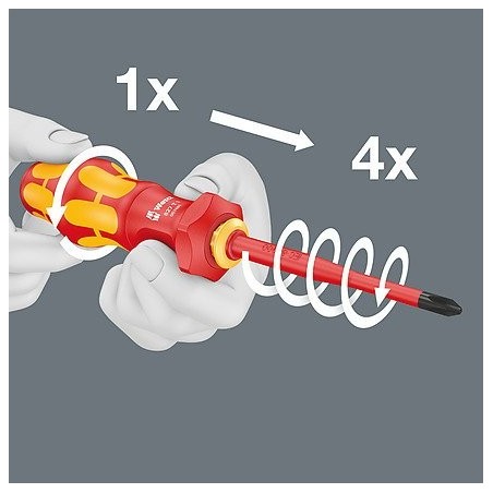 Wera kraftform kompakt turbo i 1 buscador de herramientas, 16 piezas, llave de vaso rojo/amarillo, 16 piezas 5006640001