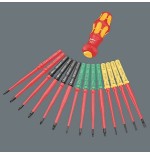 Wera kraftform kompakt turbo i 1 buscador de herramientas, 16 piezas, llave de vaso rojo/amarillo, 16 piezas 5006640001