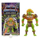 Figura de juguete mattel masters of the universe origins turtles of grayskull michelangelo hth13