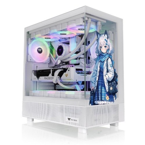 Caja pc thermaltake view 270 sp edition snow white torre blanca, vidrio templado x 2 ca-1y7-00m6wn-02