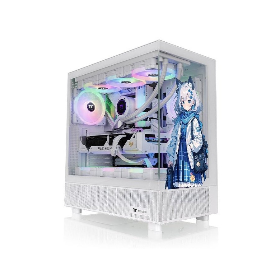 Caja pc thermaltake view 270 sp edition snow white torre blanca, vidrio templado x 2 ca-1y7-00m6wn-02