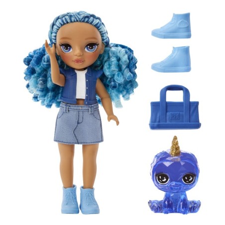 Muñeca mga entertainment rainbow high littles zafiro azul 531197-euc