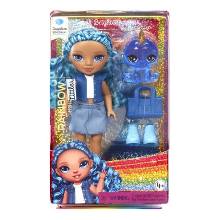 Muñeca mga entertainment rainbow high littles zafiro azul 531197-euc