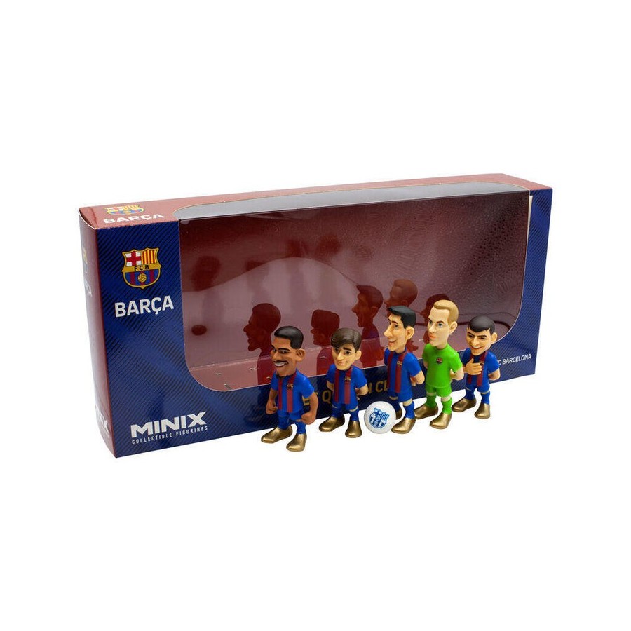Blister 5 figuras minix fc barcelona 7cm