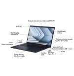 Asus portátil expertbook b34 u5-125h 16gb 512gb ssd 14" w11pro negro teclado retroiluminado