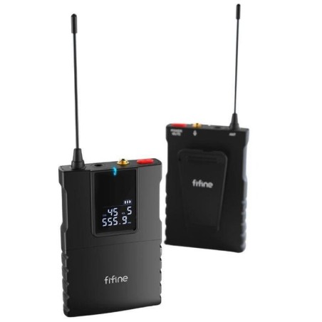 Fifine c8 negro - micrófono de cámara profesional inalámbrico