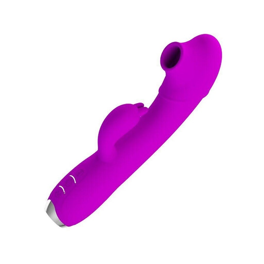 Pretty love - regina vibrador-succionador recargable morado