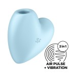 Satisfyer - cutie heart estimulador y vibrador azul