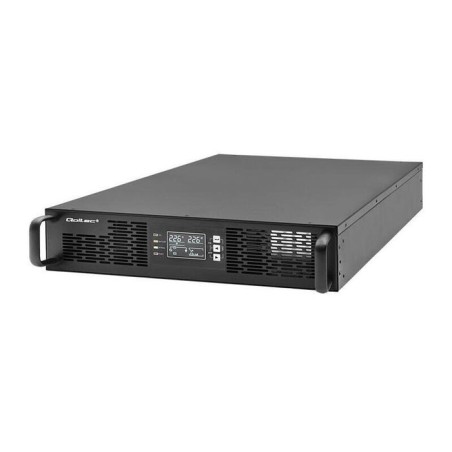 Sai sistema de alimentación ininterrumpida qoltec 52287 ups para rack 3 kva 3000 w factor de potencia 1.0 lcd epo usb on line