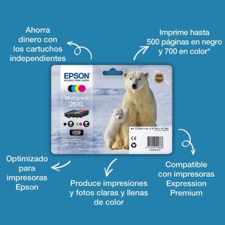 Tinta original epson t2614 yellow para expression premium xp-600, xp-605, xp-700, xp-800