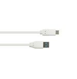 Cable alcasa 2831-ac010w  usb usb 3.2 gen 2 (3.1 gen 2) 1 m usb a usb c blanco