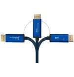 Alcasa 4812-csf010b adaptador de cable de vídeo 1 m usb tipo c displayport azul