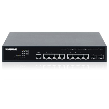 Intellinet 10-port l2+ managed poe++ switch 8x gbit 2x sfp