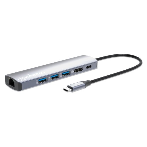 Manhattan 6-in-1 4k usb-c dockingmation 1xhdmi 3xusb 5 gb s