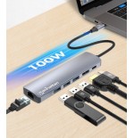Manhattan 6-in-1 4k usb-c dockingmation 1xhdmi 3xusb 5 gb s