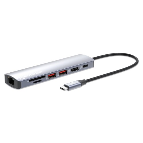 Manhattan 7-in-1 4k usb-c dockingmation 1xhdmi 2xusb 10gb s